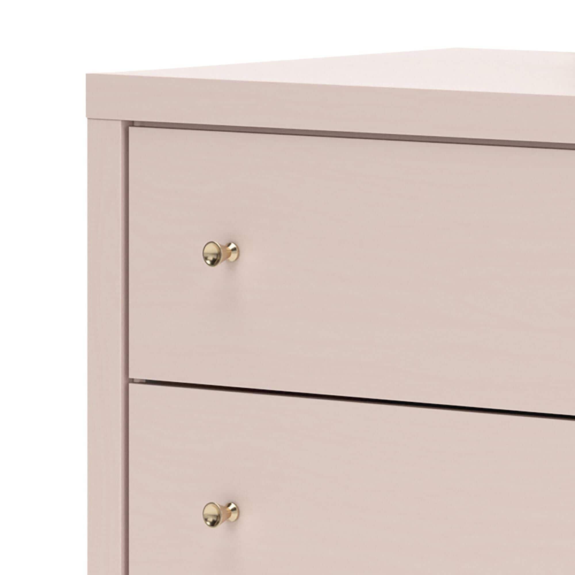 Ashley 4-Piece Full Bed Set in Pink