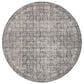 Amber Lewis x Loloi Alie 5"3" Round Charcoal and Dove Area Rug, , large