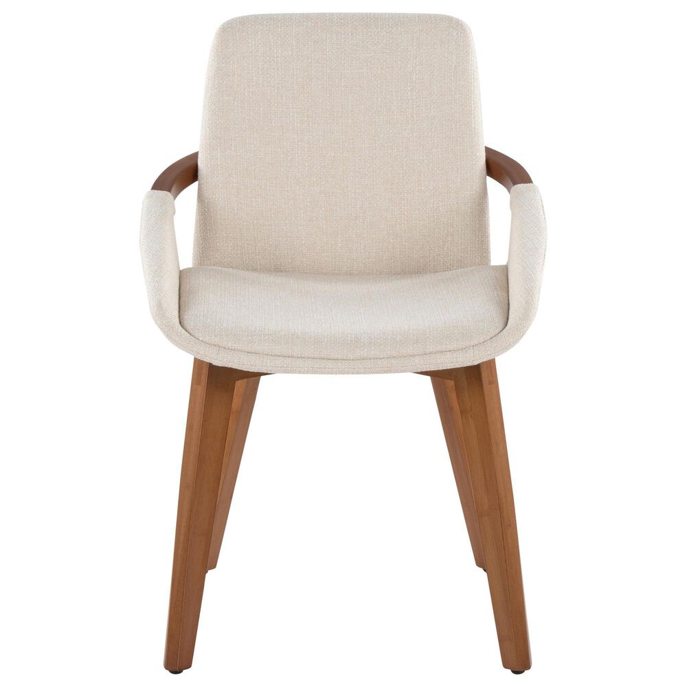 LumiSource Cosmo Accent Chair with Fabric Cushion in Cream, , large