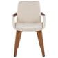 LumiSource Cosmo Accent Chair with Fabric Cushion in Cream, , large