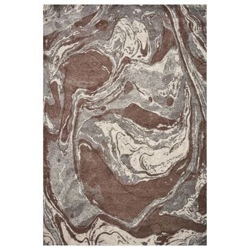 Kas Oriental Rugs Illusions Flow 3"3" x 4"11" Mocha Area Rug, , large