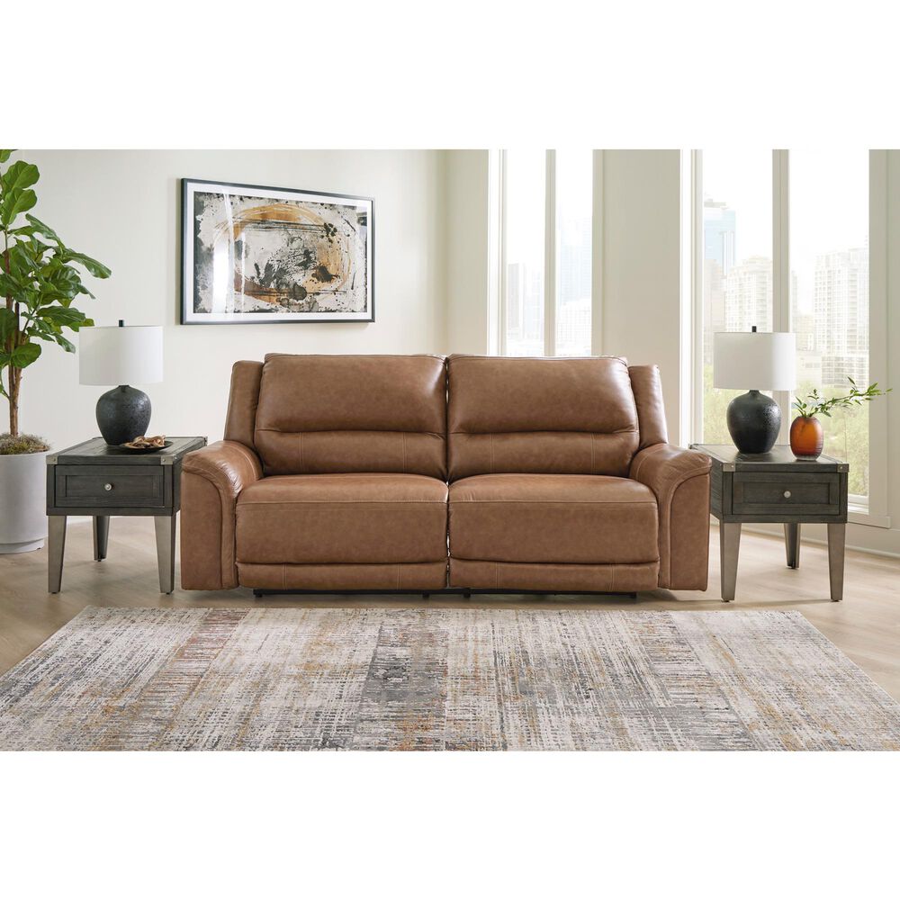 Ashley Trasimeno 2-Piece Power Reclining Living Room Set in Caramel, , large