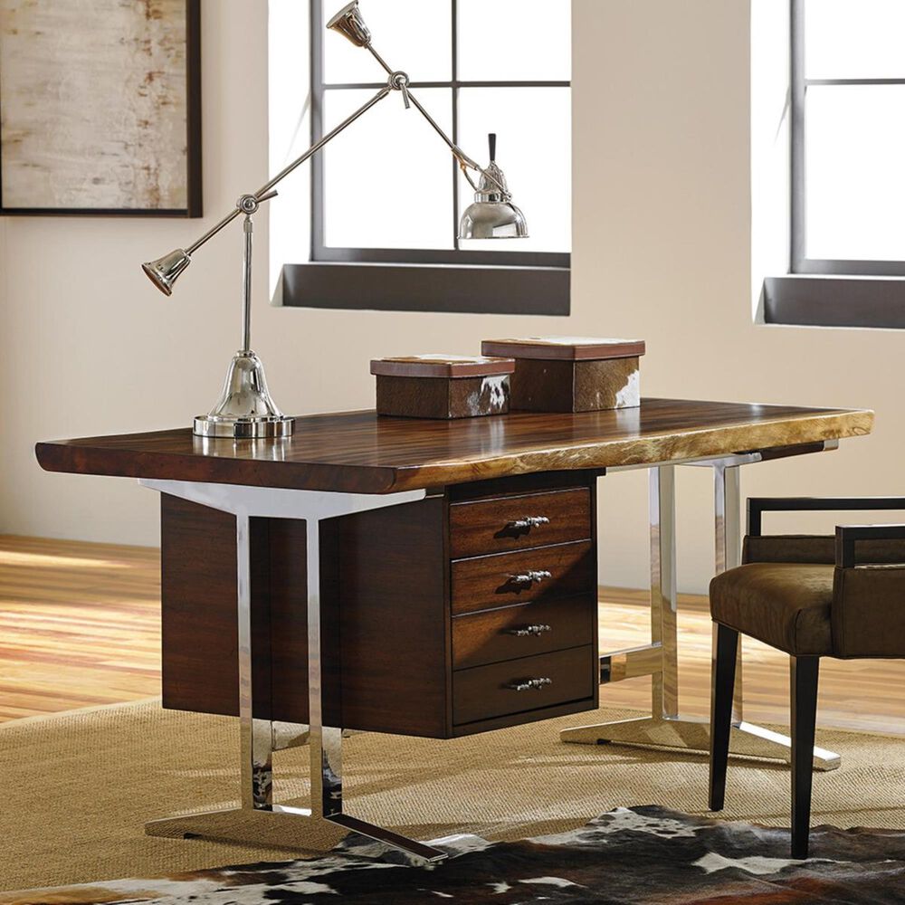 Sligh Studio Designs La Costa Live Edge Writing Desk in Walnut, , large