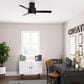 Hunter Gilmour 44" Ceiling Fan in Matte Black, , large