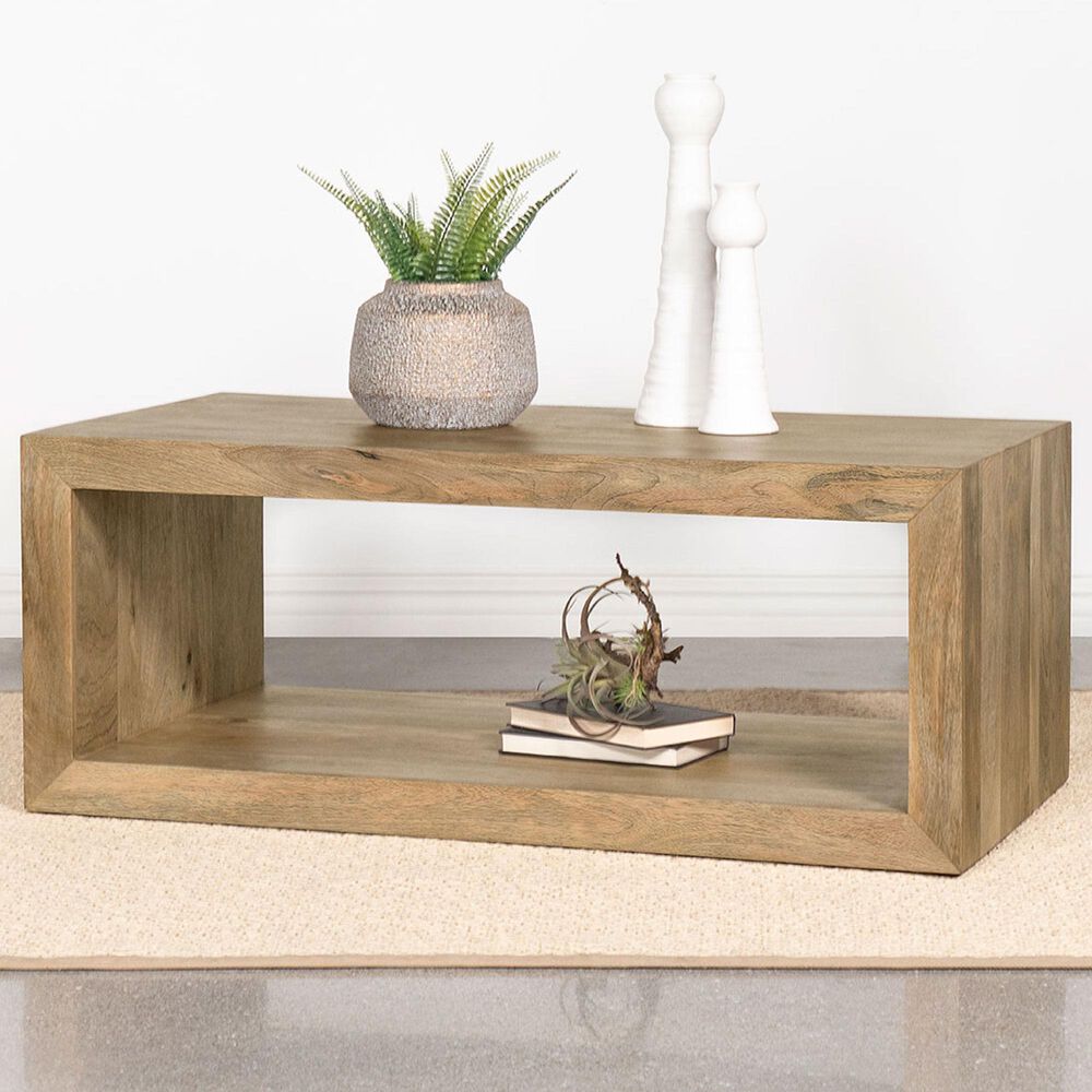 Coaster Benton Rectangular Coffee Table in Natural, , large
