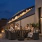 HOMLUX 10" Solar LED Patio Umbrella with Adjustable Tilt and in Dark Blue, , large