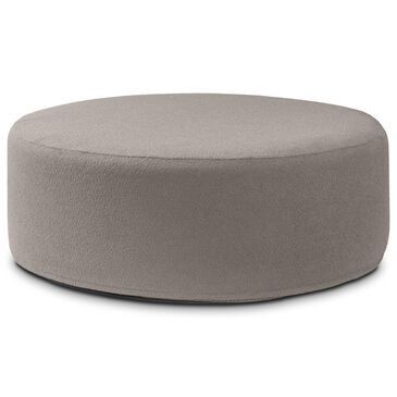 Jaxx Candler Round Ottoman in Dark Grey, , large