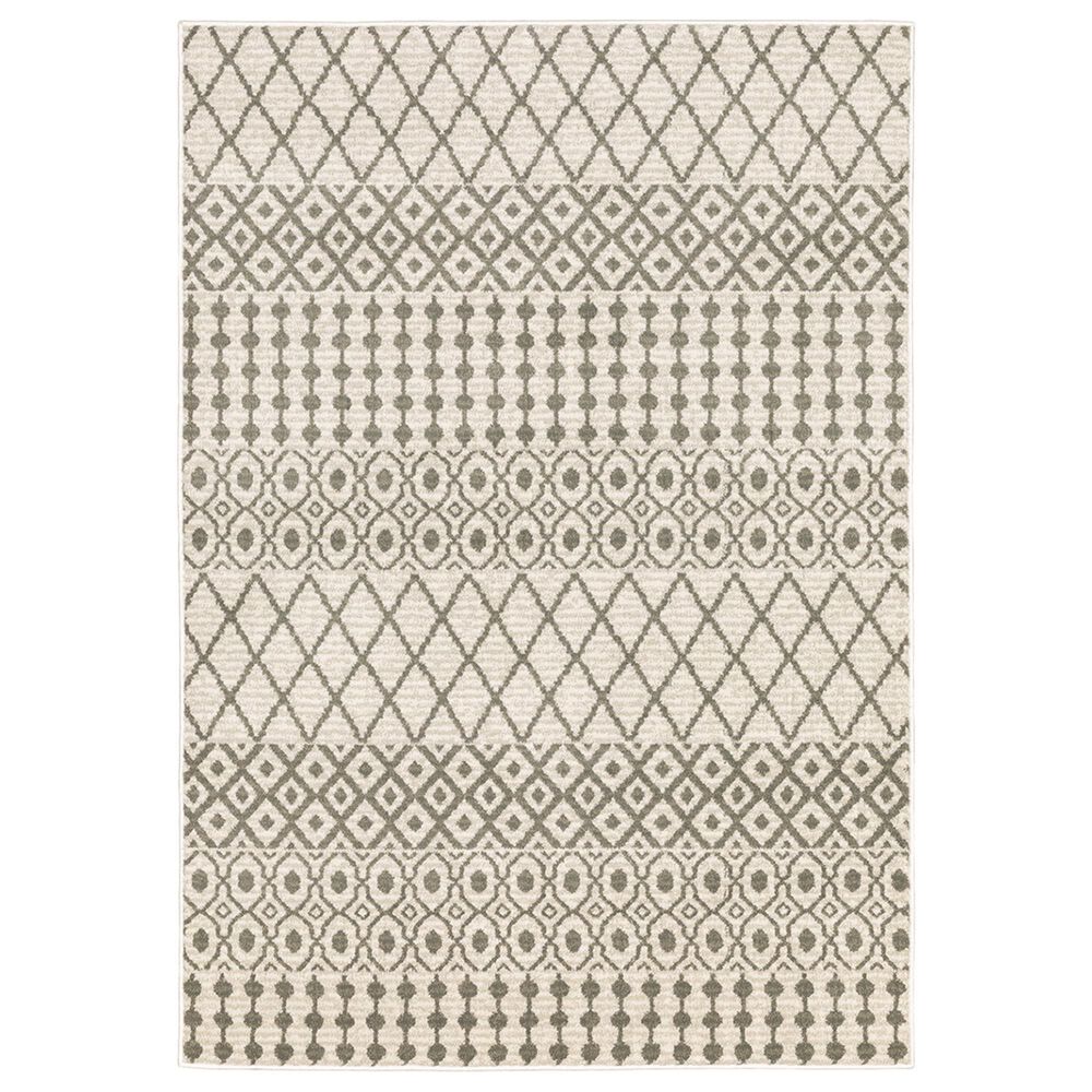 Oriental Weavers Georgia Southwest 717B0 5"3" x 7"3" Ivory and Gray Area Rug, , large