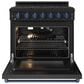 Thor Kitchen Gordon Ramsay 6 Cu. Ft. Professional Gas Range with Blue Handle Kit in Black, , large
