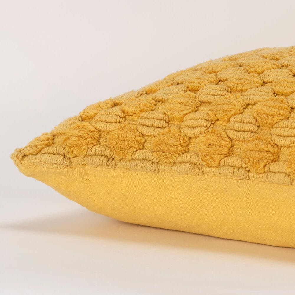 Rizzy Home 20&quot; x 20&quot; Transitional Down Filled Throw Pillow in Yellow, , large