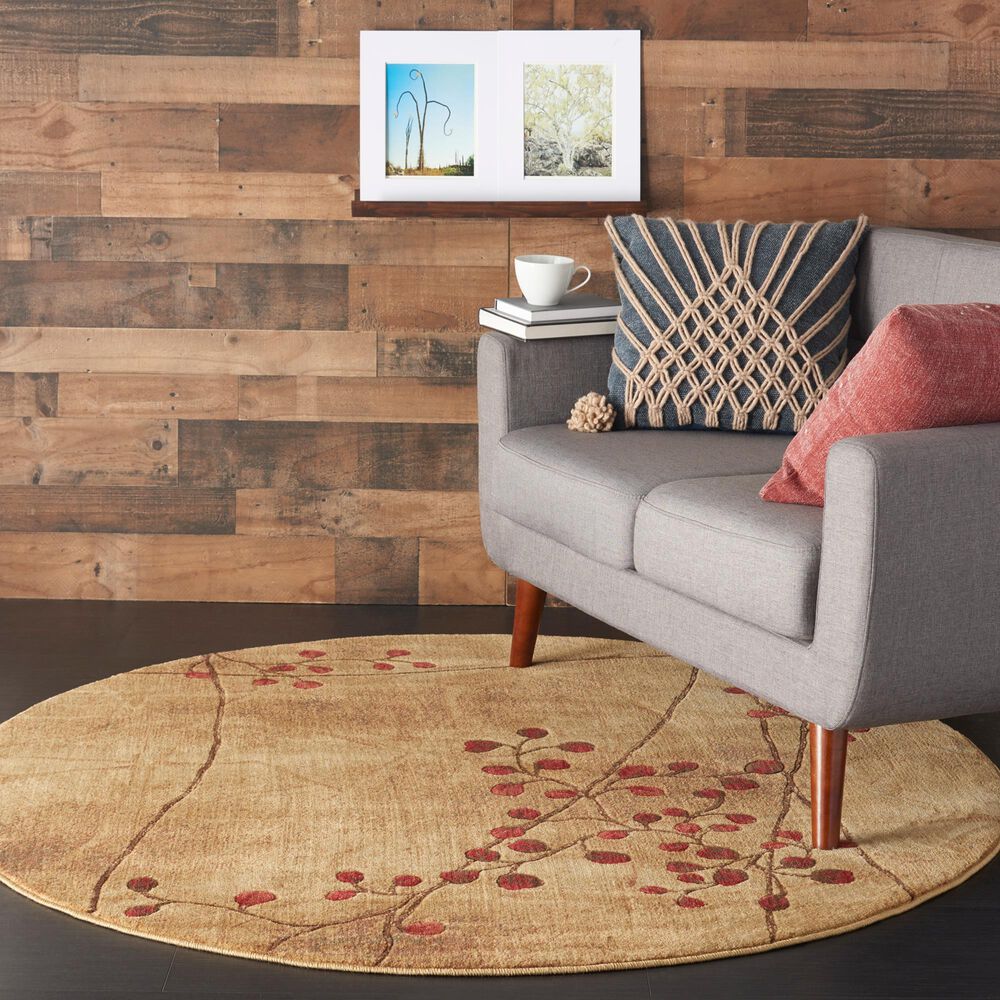 Nourison Somerset ST74-02073 5&#39;6&quot; Latte Area Rug, , large