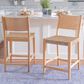 Linon Home Decor Cadence Counter Stool in Natural (Set of 2), , large
