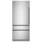Cafe Handle Kit for Bottom-Freezer Refrigerators in Brushed Black, , large