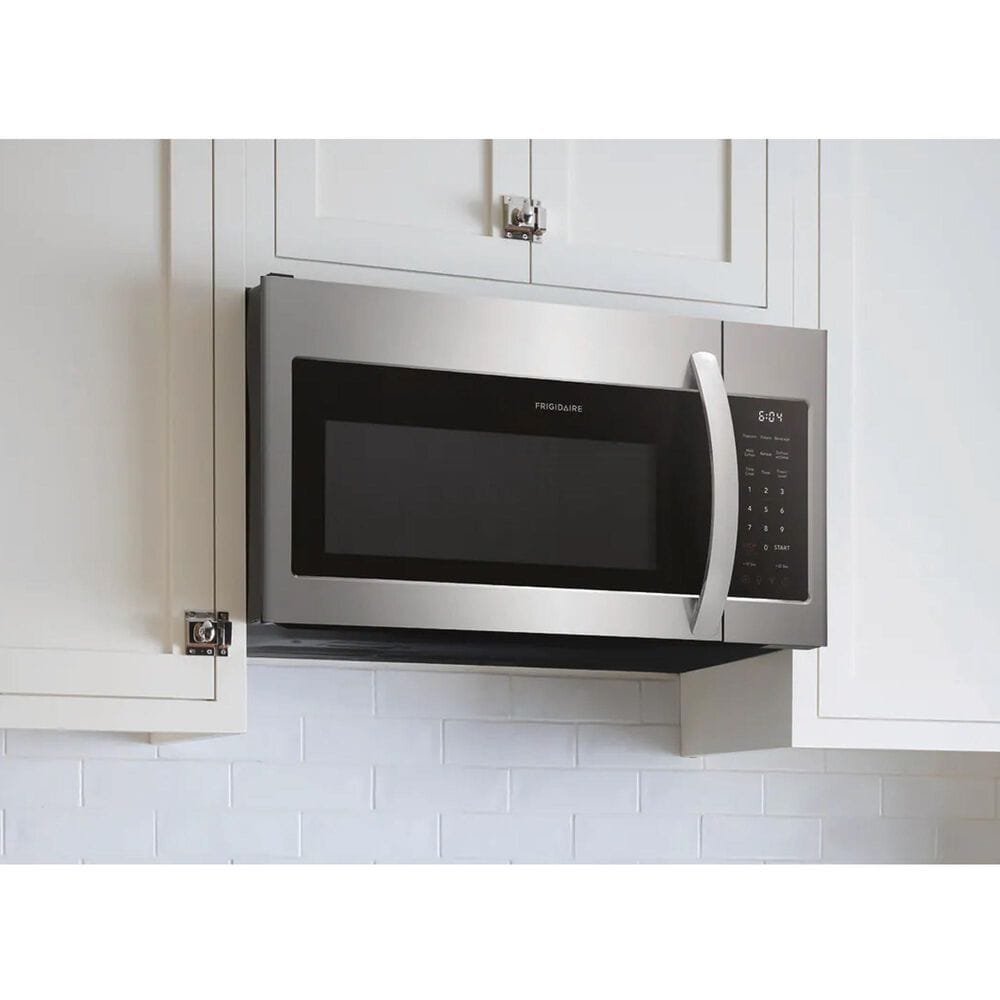 Frigidaire 30" Front Control Electric Range and 1.8 Cu. Ft. OTR Microwave Kitchen Package in Stainless Steel, , large