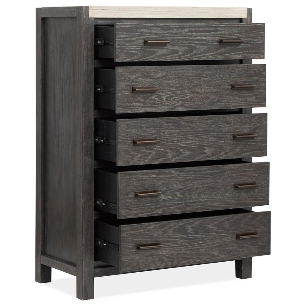 Nicolette Home Plum Creek 5 Piece King Storage Bedroom Set in Ravenwood Black, , large