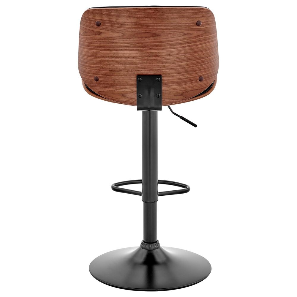 Blue River Brock Adjustable Barstool in Black and Black, , large