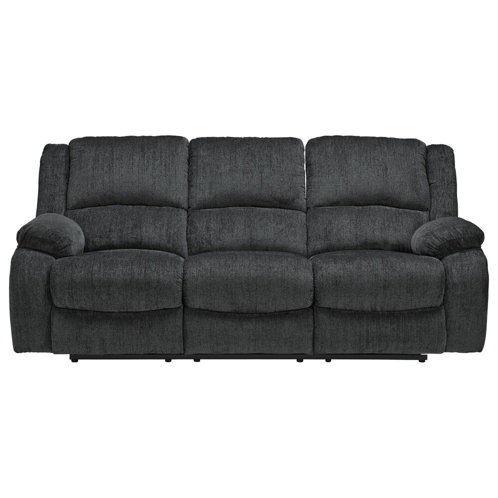Ashley Draycoll Manual Reclining Sofa in Slate, , large