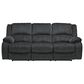 Ashley Draycoll Manual Reclining Sofa in Slate, , large
