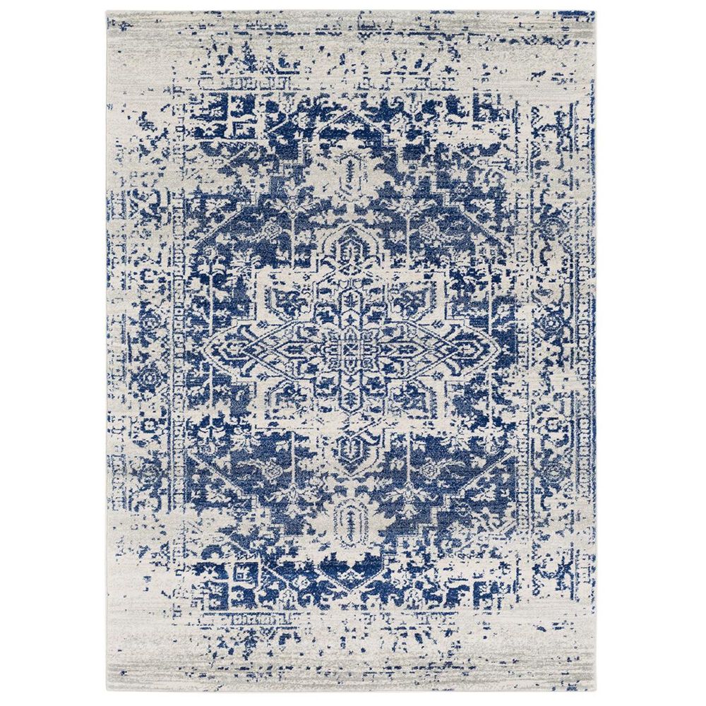 Surya Harput HAP-1021 5"3" x 7"3" Blue, Gray and Beige Area Rug, , large
