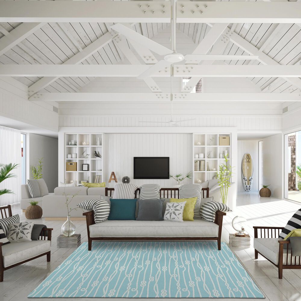 Dalyn Rug Company Harbor 6&#39; x 9&#39; Lagoon Indoor/Outdoor Area Rug, , large
