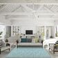 Dalyn Rug Company Harbor 6" x 9" Lagoon Indoor/Outdoor Area Rug, , large