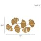 Hearth and Haven 24" x 43" Ginkgo Leaf Wall Decor in Gold, , large