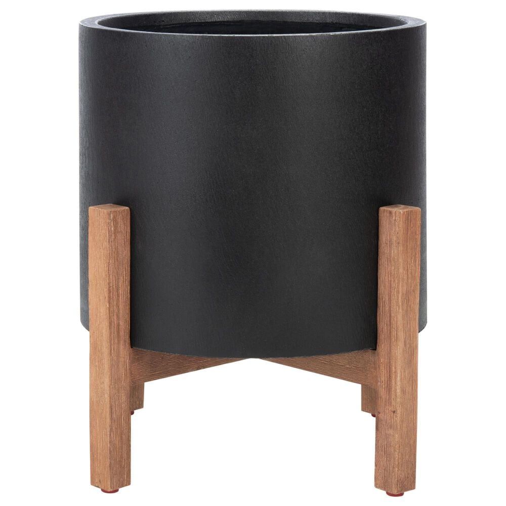 Safavieh Jesper Patio Planter in Natural/Black, , large