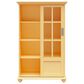 DHP Abbeywood Bookcase with Sliding Glass Doors in Sunlight Yellow, , large