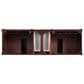 James Martin Vanities Brittany 72" Double Bathroom Vanity in Burnished Mahogany with 3 cm Victorian Silver Quartz Top and Rectangular Sinks, , large