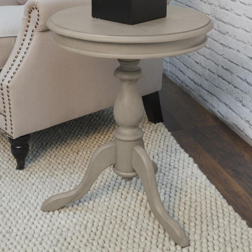 Carolina Cottage Nora Side Table in Weathered Gray, , large