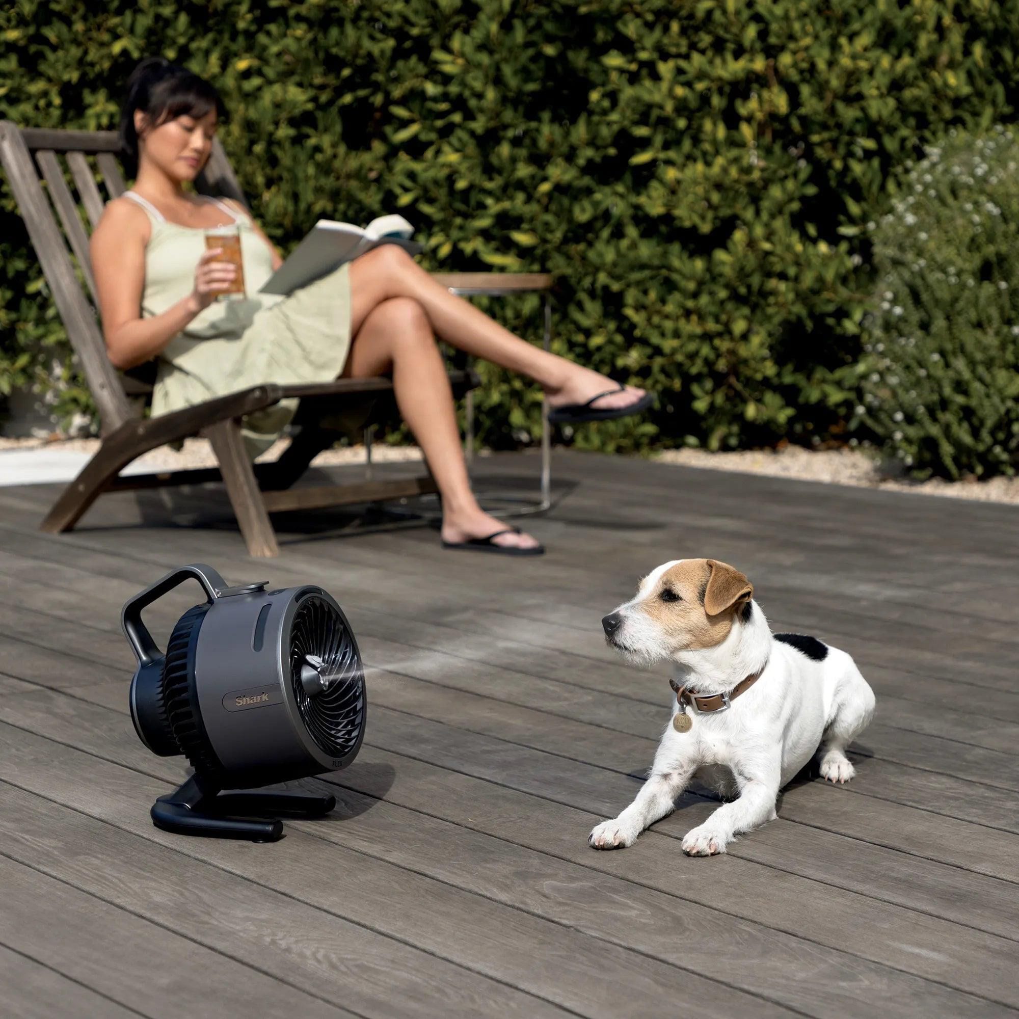 Shark FlexBreeze HydroGo Misting Portable Fan in Charcoal