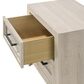 Crown Mark Lorraine King Panel Bed with Two Nightstands in White, , large