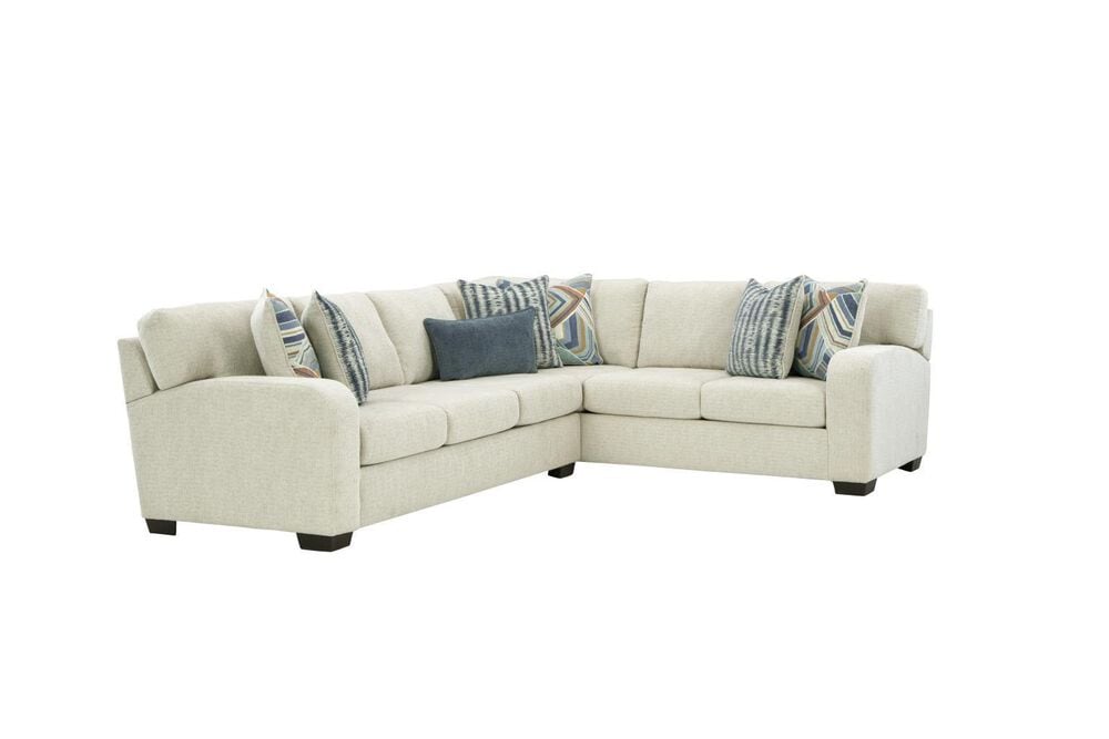 Northwestern Koda 2-Piece Stationary Right Facing Sectional in Cream, , large