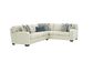 Northwestern Koda 2-Piece Stationary Right Facing Sectional in Cream, , large