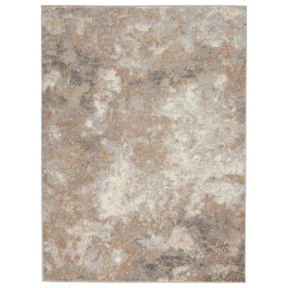 Nourison Joli 5"3" x 7"3" Ivory and Beige Area Rug, , large
