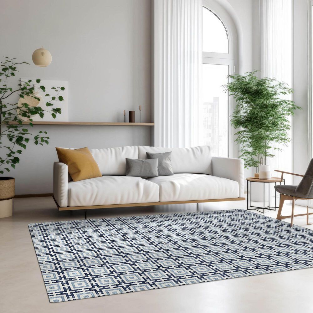 Dalyn Rug Company Marlo 9&#39; x 12&#39; Navy Indoor/Outdoor Area Rug, , large