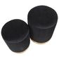 Lumisource Marla 2-Piece Nesting Ottoman Set in Black, , large
