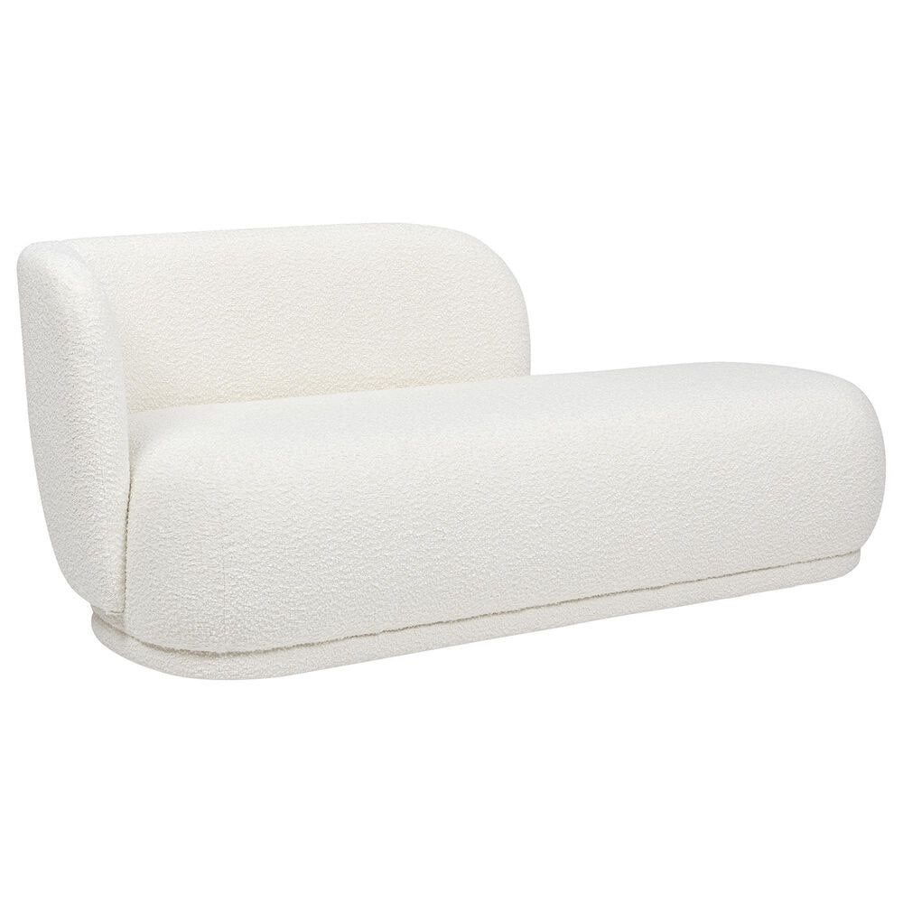 Jennifer Taylor Home Aire Right Arm Facing Chaise Lounge in Ivory White, , large