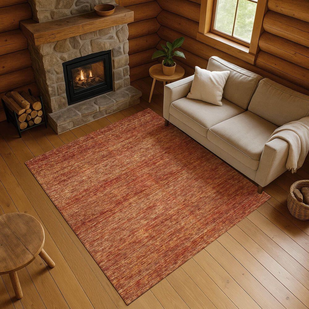 Dalyn Rug Company Soft Essentials Solid Paprika 10' x 14' Indoor/Outdoor Area Rug, , large