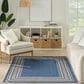 Nourison Horizon HOZ03 Denim 5" x 7" Indoor/Outdoor Area Rug, , large