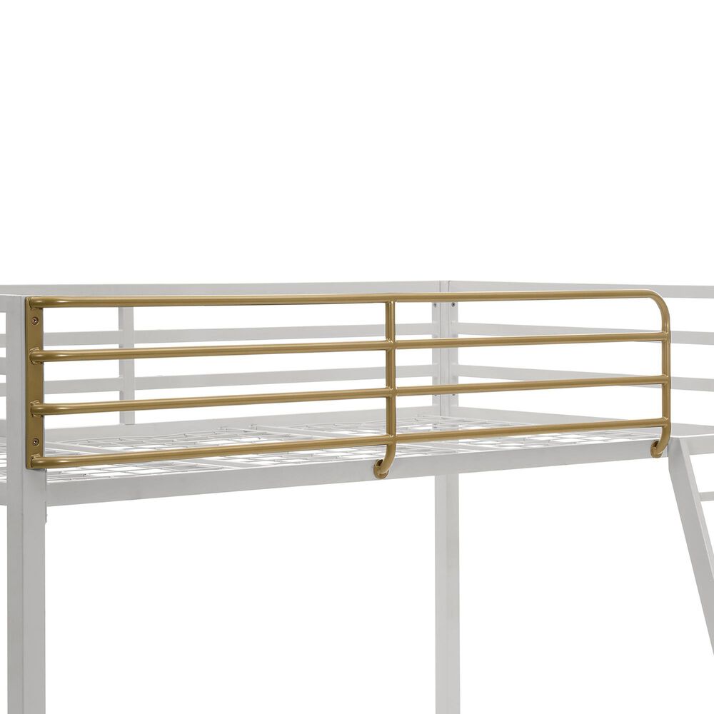 Furniture of America Haven Twin Loft Bed in Gray and Gold, , large