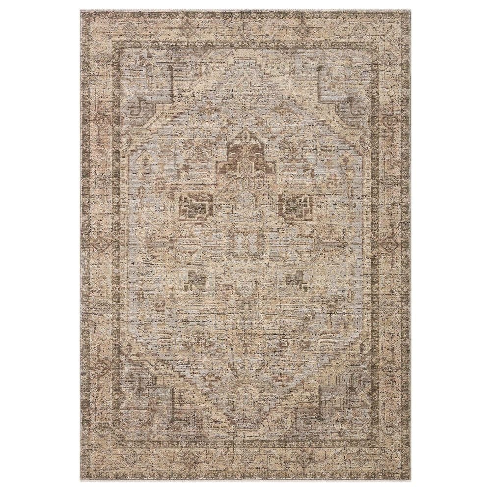 Loloi Priscilla Beige and Earth 11"6" x 15" Area Rug, , large