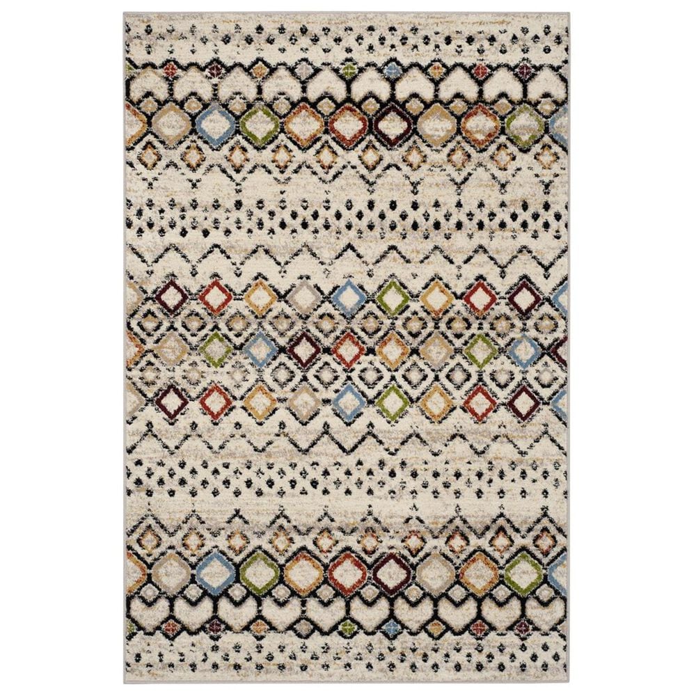 Safavieh Amsterdam AMS108K-4 4" x 6" Ivory/Multi Area Rug, , large