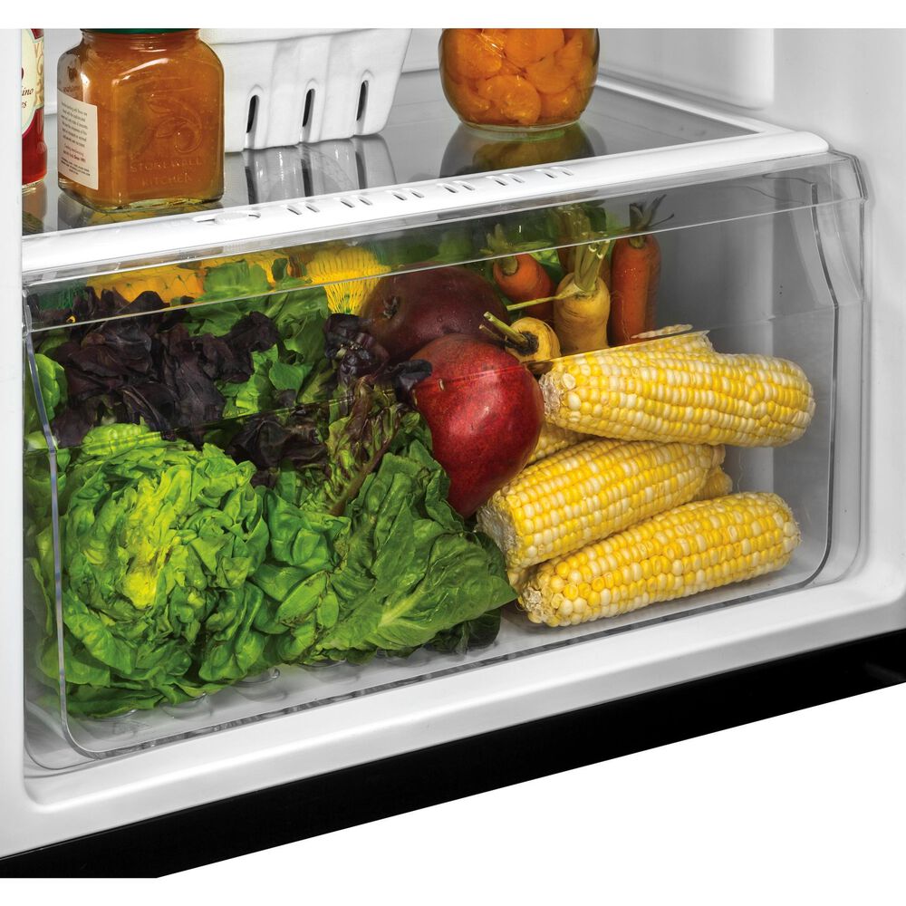 Haier 9.8 Cu. Ft. Top Freezer Refrigerator in Stainless Steel, , large