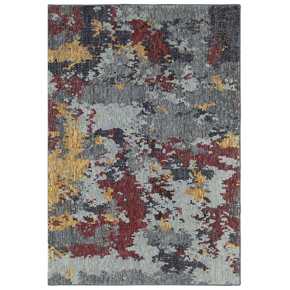 Oriental Weavers Evolution 8036C 3"3" x 5"2" Blue Area Rug, , large