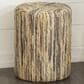 Maple and Jade Banana Leaf Woven End Table in Black, Brown, Light Brown and White, , large
