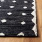 Safavieh Micro-Loop MLP171H 2"3" x 7" Charcoal and Ivory Runner, , large