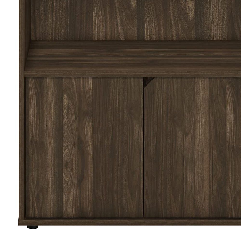 HOMLUX Kitchen Storage Shelf with Cabinet in Columbia Walnut, , large