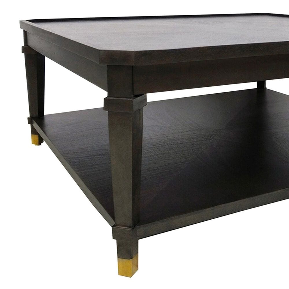 Slatehouse Carrington Cocktail Table in Dark Brown and Antique Gold, , large