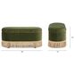Jennifer Taylor Home Serena Storage Bench with Tufted Bullion Fringe in Olive Green, , large